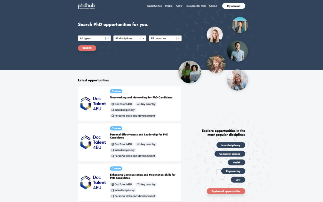 DocTalent4EU Interdisciplinary Courses Now Live!